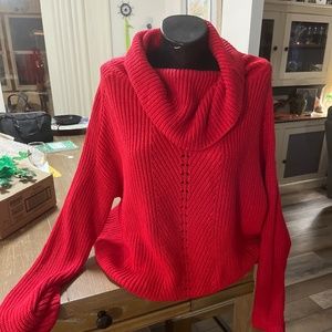 Gold ray Cowl neck sweater